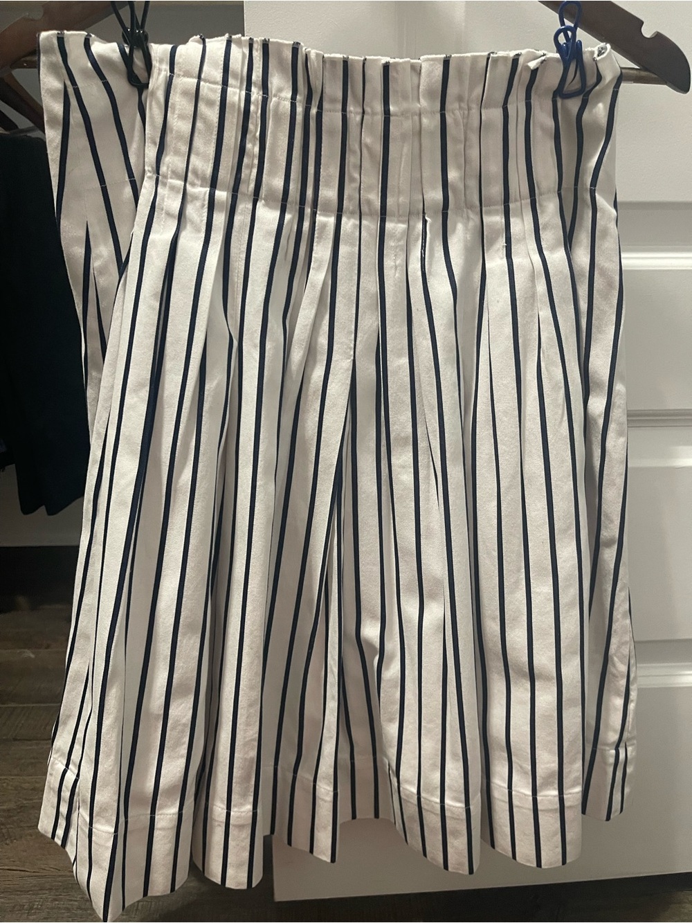 Striped White and Navy Women’s Skirt Kate Spade - Picture 1 of 6